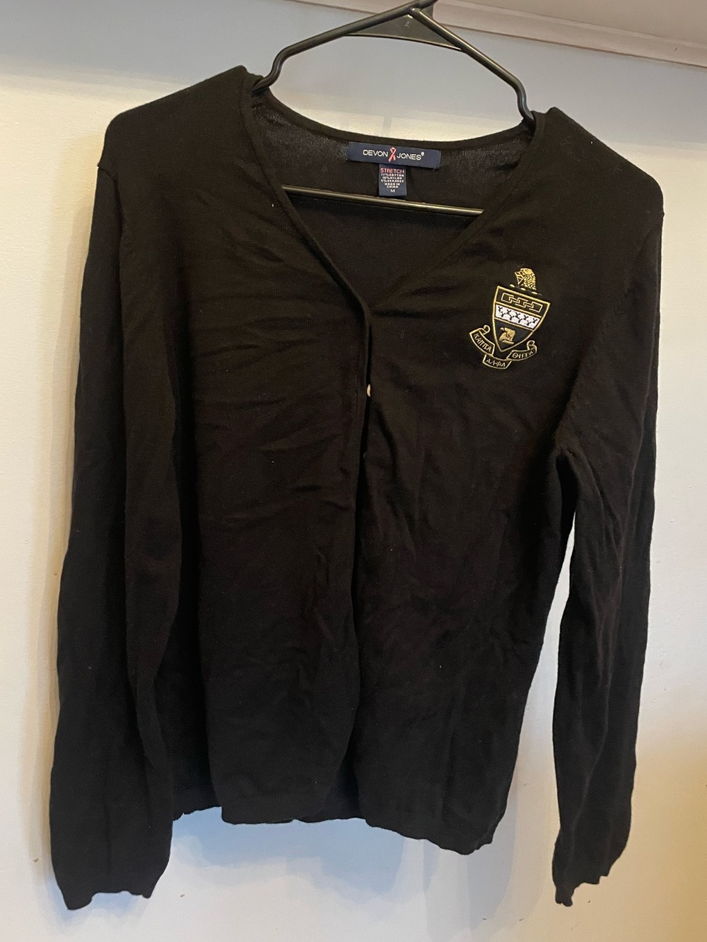 Kappa Alpha Theta crest cardigan